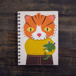 Notebook | Elephant Poo | Tiger | Natural White | Large