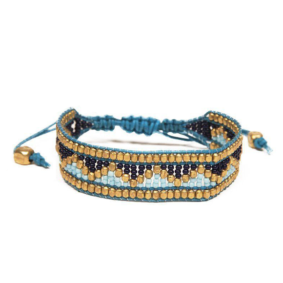 Bracelet | Taj Beaded | Jodphur Blue