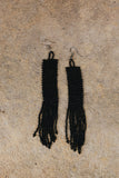 Earrings | Maasai Beaded | Dangle | Black