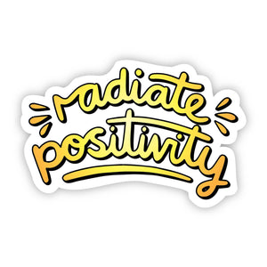 Sticker | Radiate Positivity | Yellow