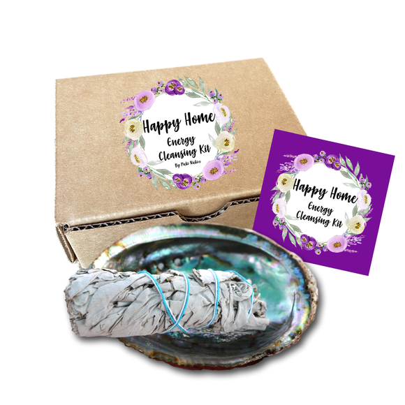 Cleansing | Abalone Shell and White Sage Smudge Stick Gift Box