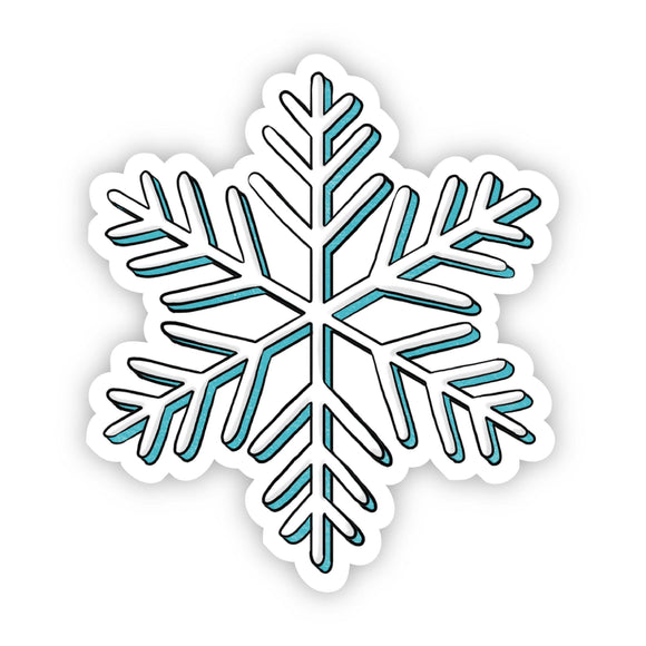 Sticker | Teal Snowflake