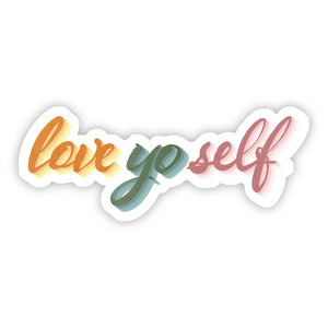 Sticker | Positivity | Love Yo Self Cursive