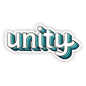 Sticker | Unity | Teal Lettering