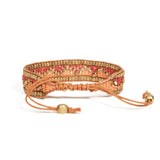 Bracelet | Taj Beaded | Red and Orange